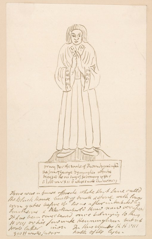 Statue, tombe de Thomas Lymington - English School