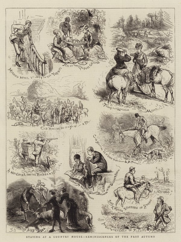 Séjour dans une maison de campagne, souvenirs de l