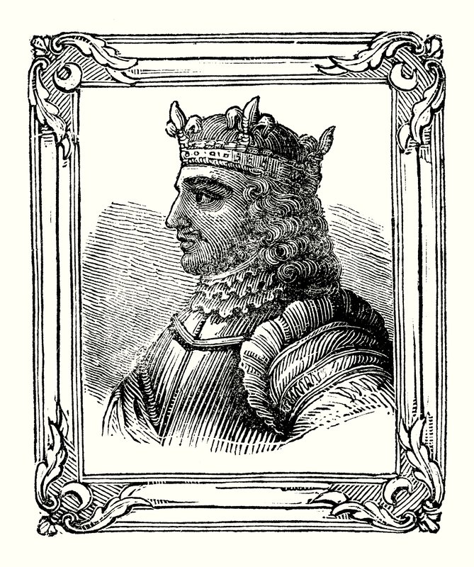 Étienne est né en 1104, couronné en 1135, mort en 1154 - English School