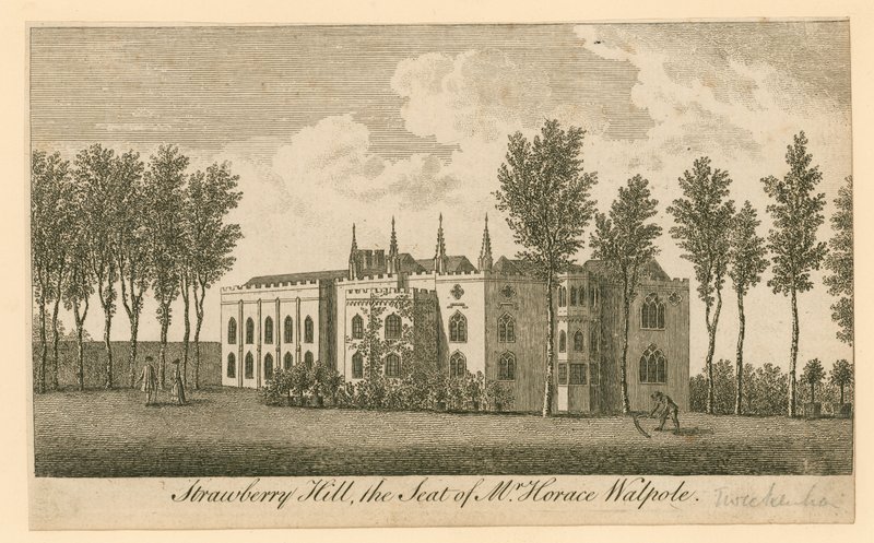 Strawberry Hill, Twickenham, Londres; la résidence de M. Horace Walpole - English School