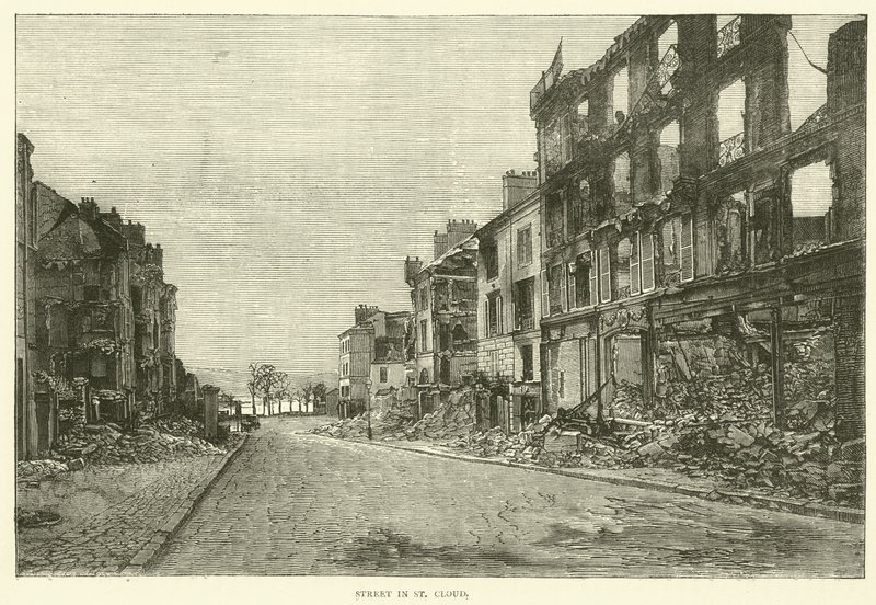 Rue à Saint-Cloud, novembre 1870 - English School