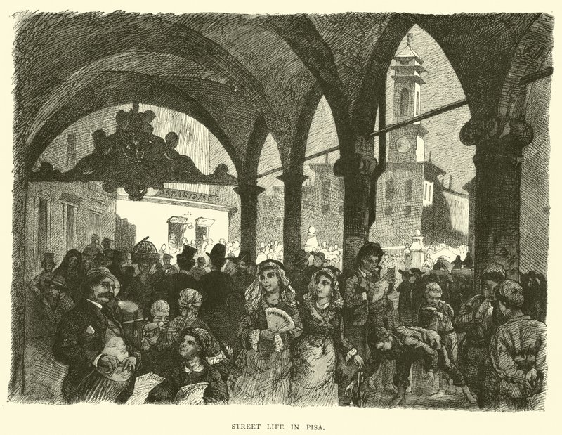 Vie de rue à Pise - English School