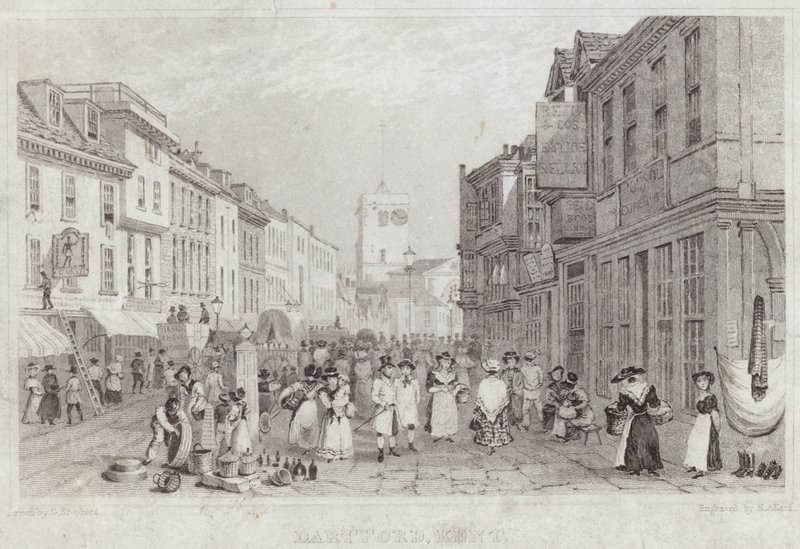 Scène de rue de Dartford dans le Kent - English School