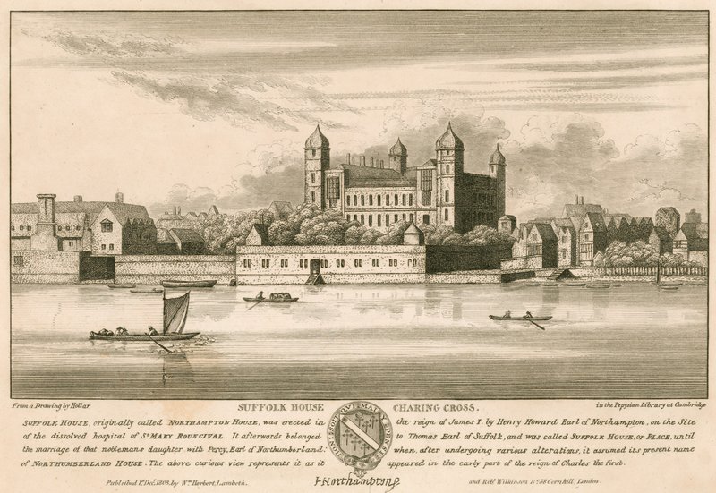 Suffolk House (plus tard Northampton House et Northumberland House), Charing Cross, Londres - English School