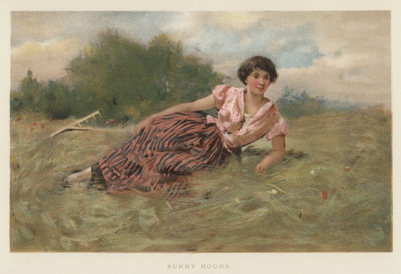 Heures ensoleillées (chromolithographie) - English School