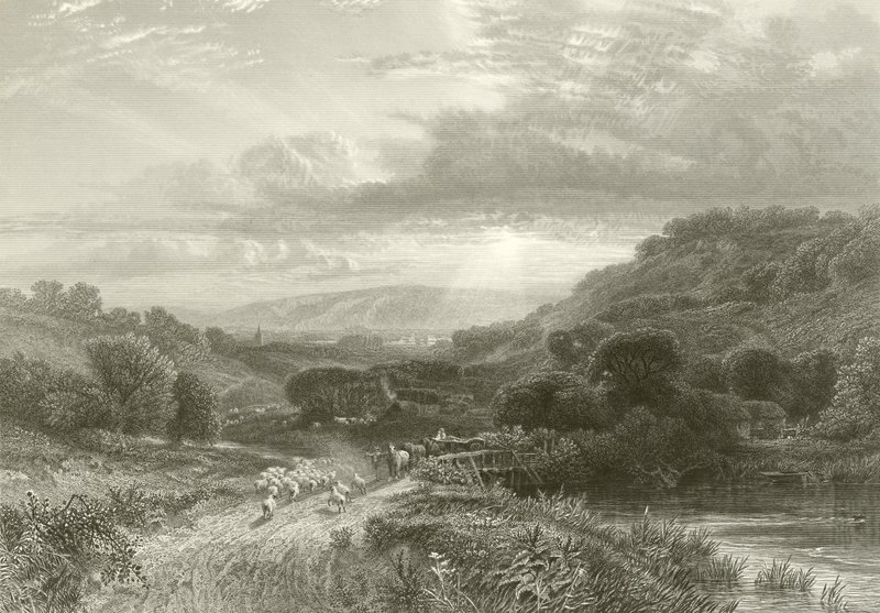 Coucher de soleil dans le Sussex - English School