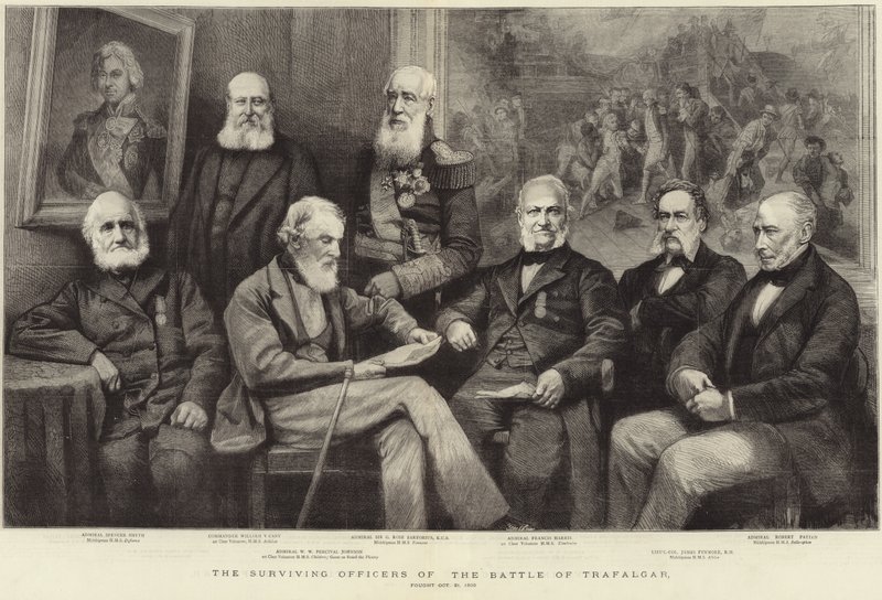 Officiers survivants de la bataille de Trafalgar - English School