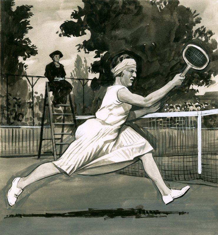 Suzanne Lenglen, championne en simple dames - English School