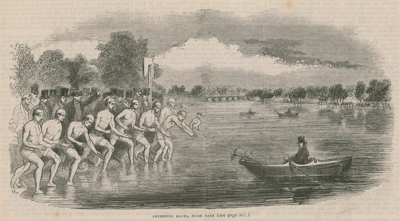 Courses de natation, Hyde Park, Londres - English School