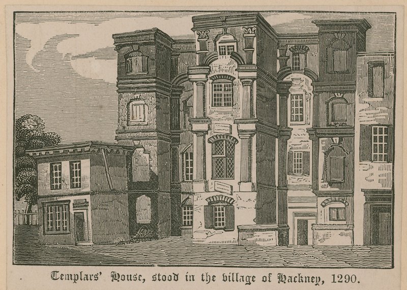 Maison des Templiers, située dans le village de Hackney, 1290 - English School