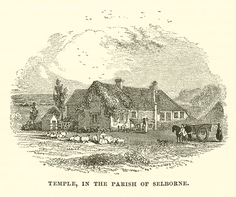Temple, dans la paroisse de Selborne (gravure) - English School