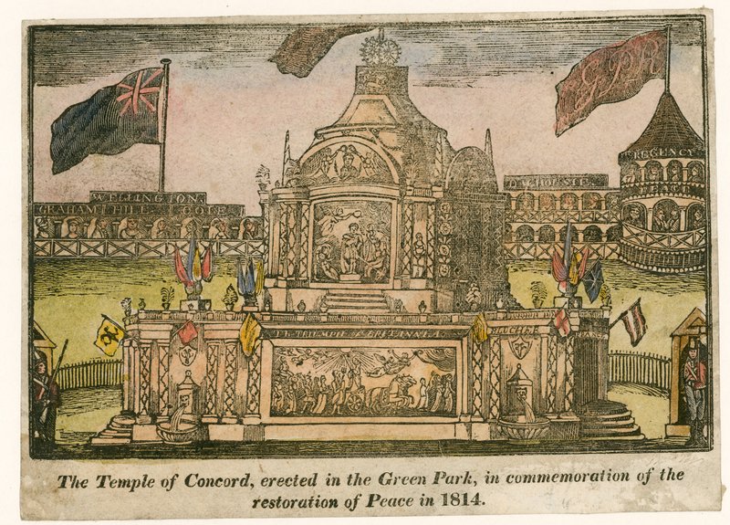 Temple de la Concorde, érigé pour la Paix de 1814 - English School