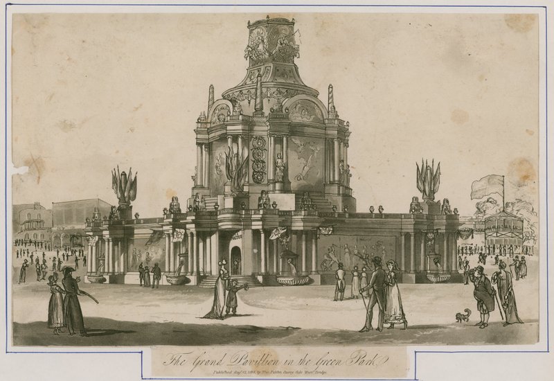 Temple de la Concorde érigé pour la Paix de 1814 - English School