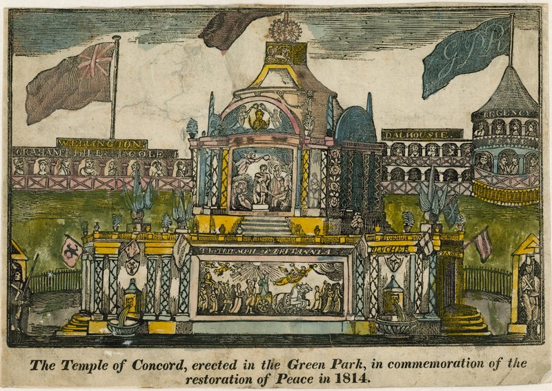 Temple de la Concorde pour célébrer la paix de 1814 - English School