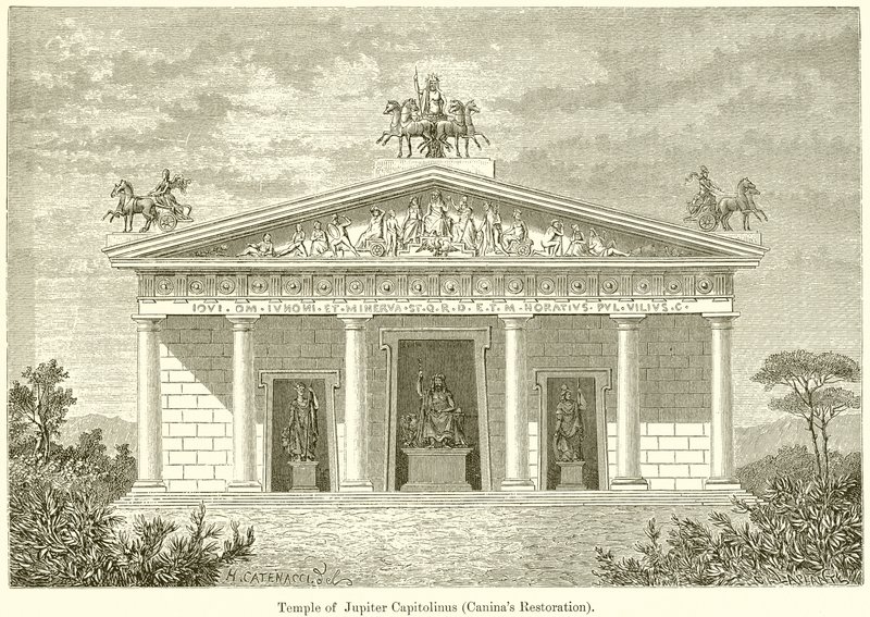 Temple de Jupiter Capitolin (restauration de Canina) - English School