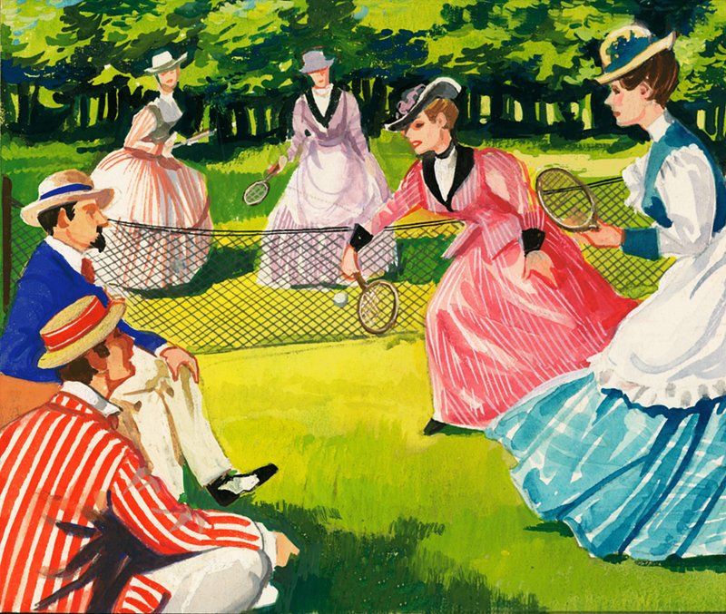Le tennis a toujours été populaire chez les femmes - English School