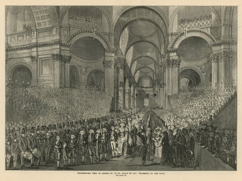 Visite de remerciement du roi George III à la cathédrale Saint-Paul - English School