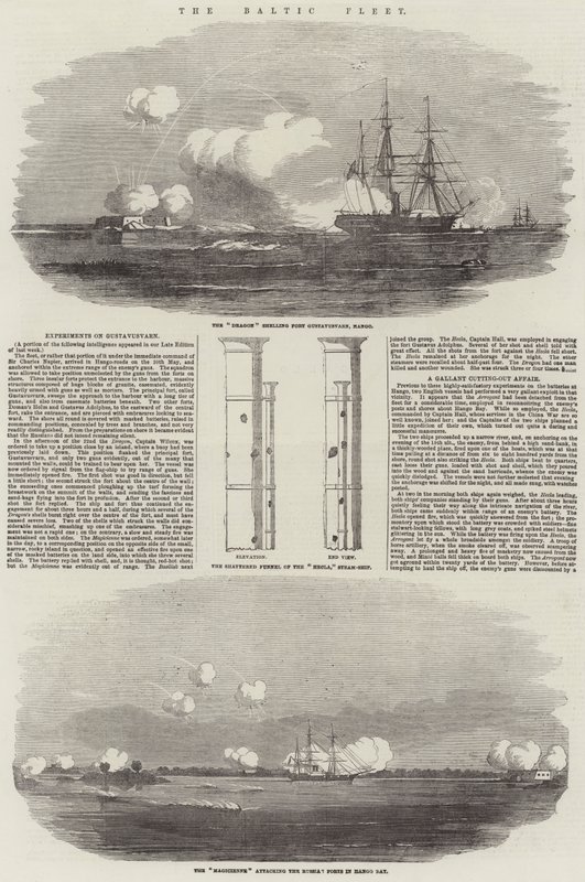 La flotte baltique (gravure) - English School