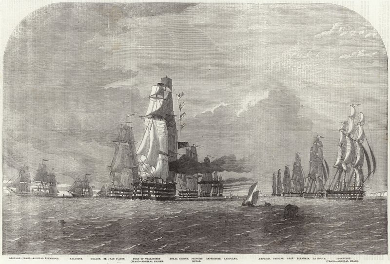 La flotte baltique se dirigeant vers le détroit de Douvres - English School