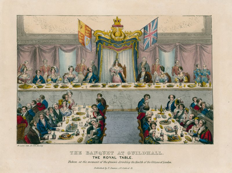 Le Banquet à Guildhall - English School