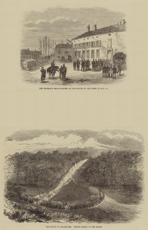 La bataille de Gravelotte (gravure) - English School