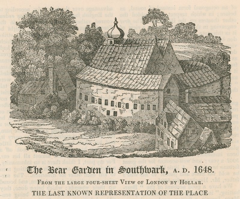 Le Bear Garden à Southwark, AD 1648 - English School
