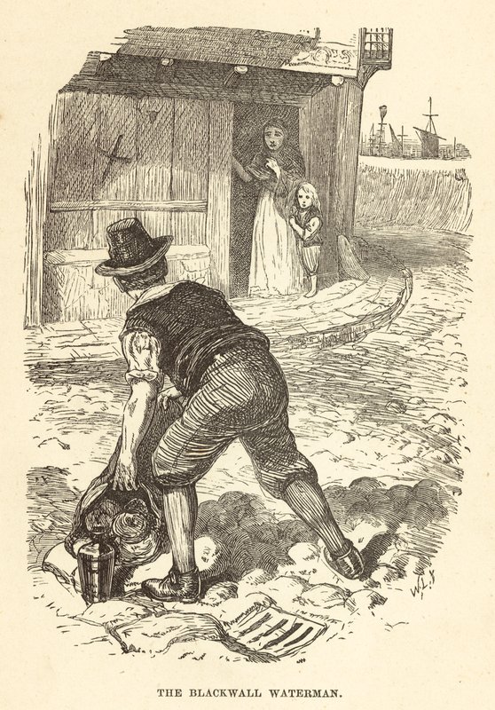 Le batelier de Blackwall (gravure) - English School
