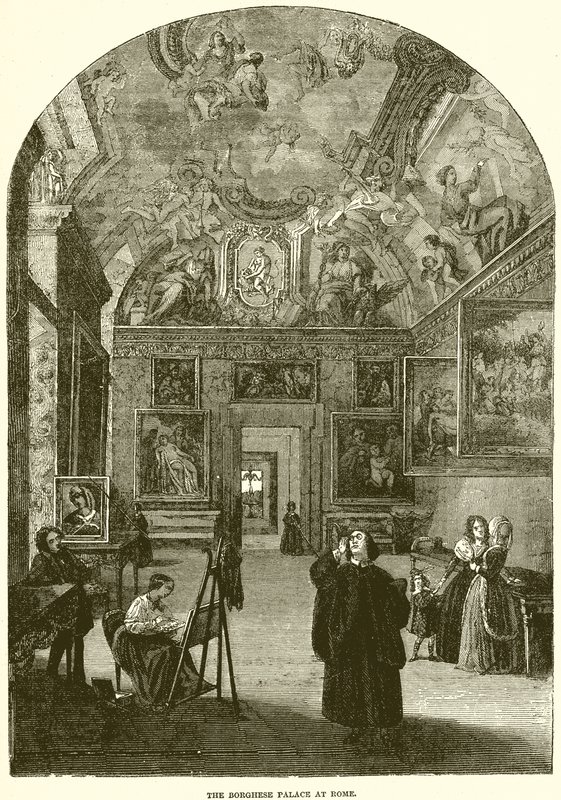 Le palais Borghèse à Rome - English School
