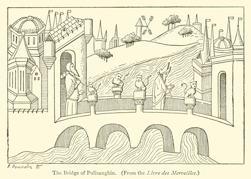 Le pont de Pulisanghin (gravure) - English School