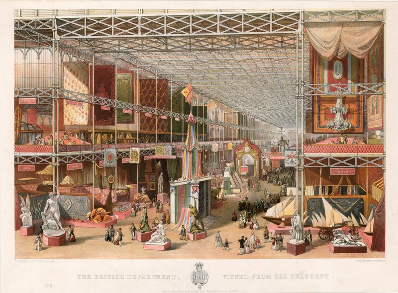 Le Département Britannique, Vue depuis le Transept, Grande Exposition, 1851 - English School