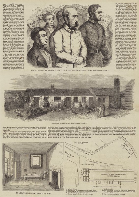 La tragédie de Broadstone (gravure) - English School