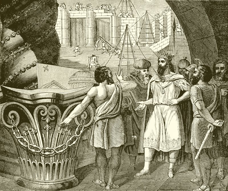 La construction du Temple de Salomon - English School