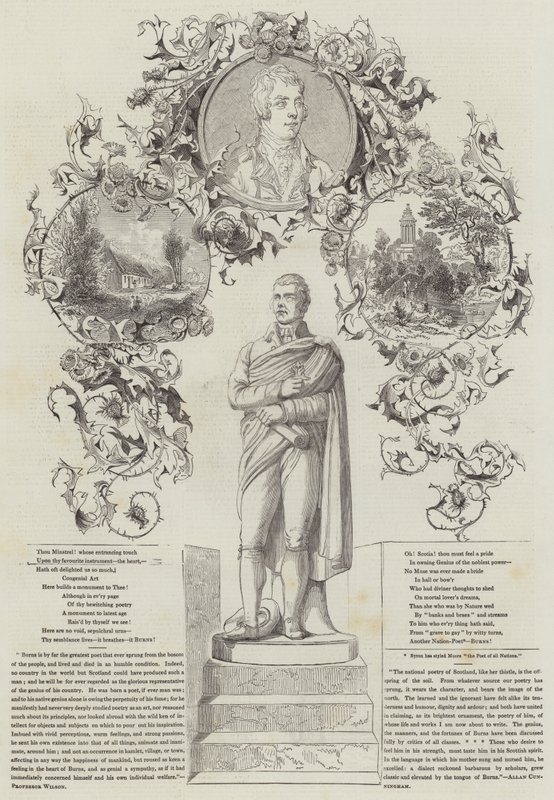 Le festival de Burns (gravure) - English School