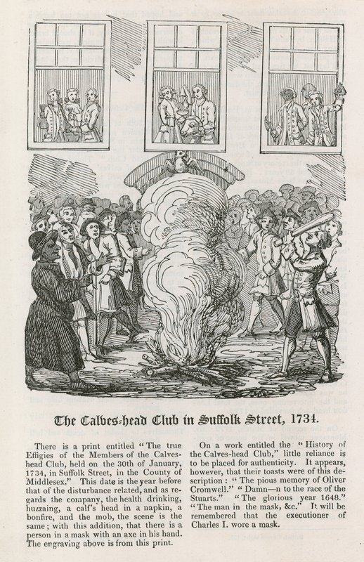 Le Club de la Tête de Veau dans Suffolk Street, 1734 - English School