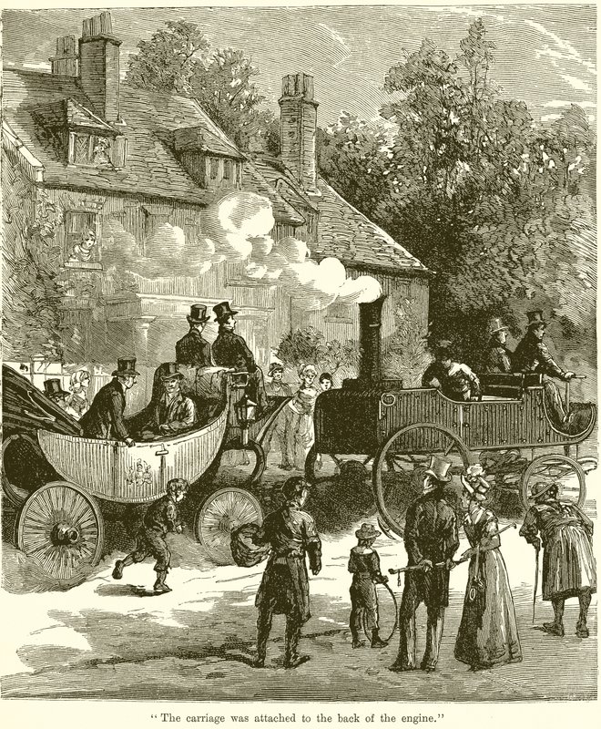 Le chariot était attaché à l
