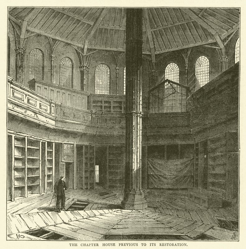 La salle capitulaire avant sa restauration - English School