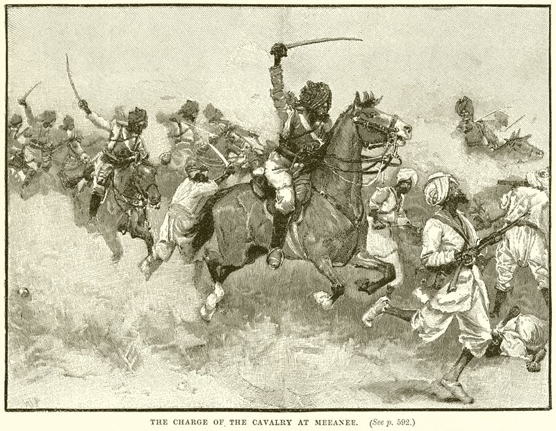 La charge de la cavalerie à Meeanee - English School