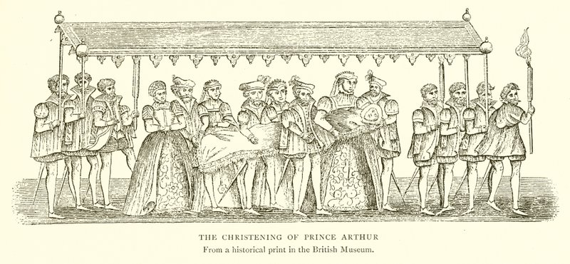 Le baptême du prince Arthur - English School