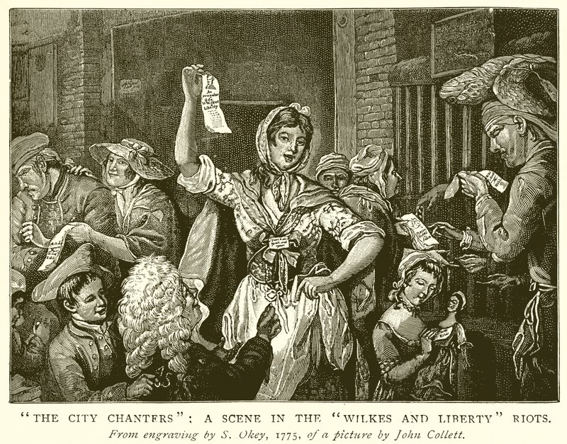 Les chanteurs de la ville : Une scène dans les émeutes de Wilkes et Liberty - English School