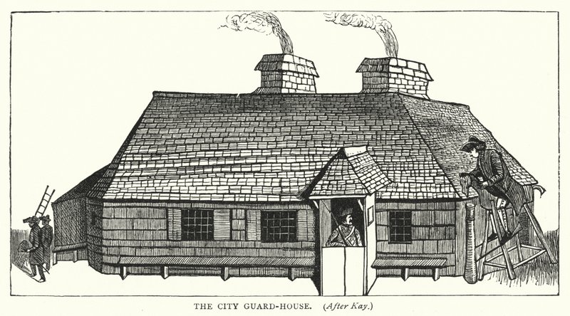 Maison de la Garde de la Ville (gravure) - English School