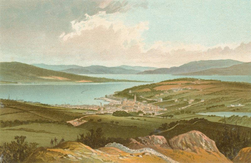 La Clyde et la baie de Rothesay depuis Barone Hill - English School