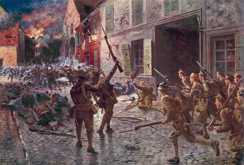 Les Coldstream Guards à Landrecies, août 1914 - English School