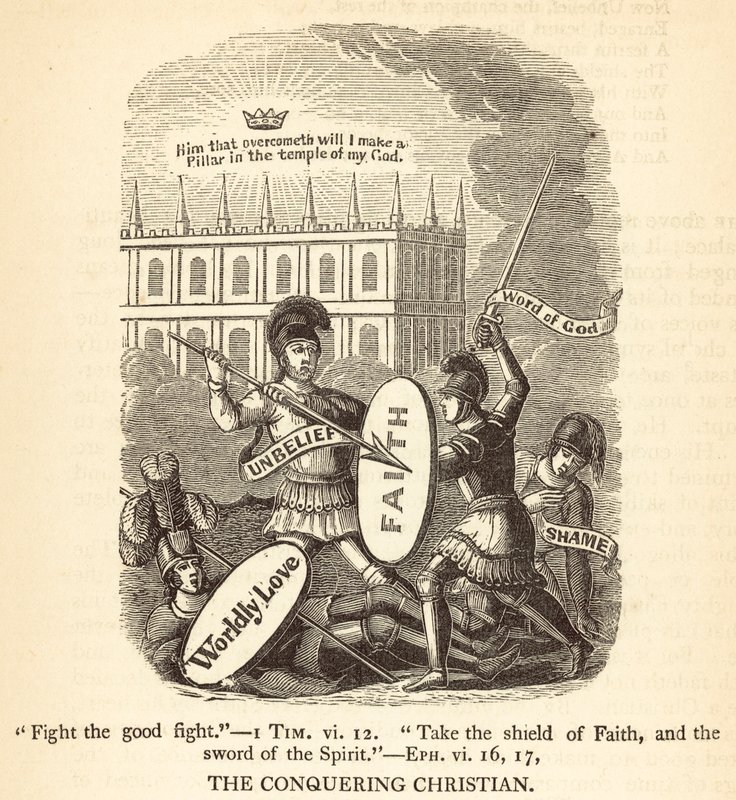 Le chrétien conquérant (gravure) - English School