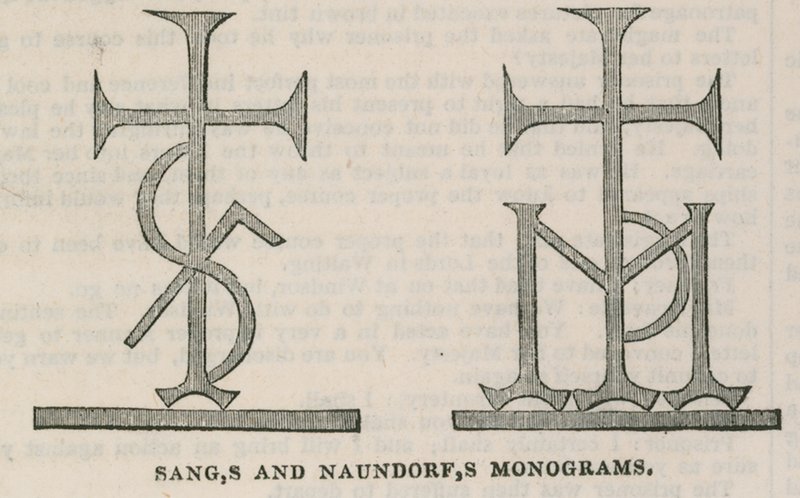La Conservative Clubhouse : Monogrammes de Sangs et Naundorfs - English School