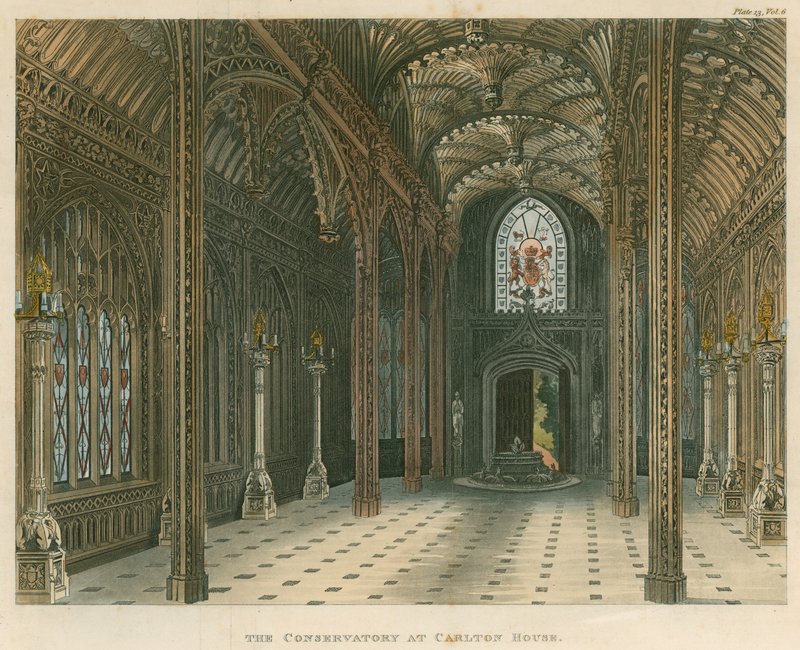 La serre, Carlton House, Londres - English School