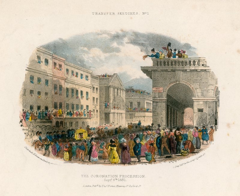 Le cortège du couronnement, 8 septembre 1831 - English School