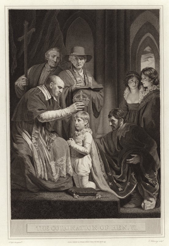 Le couronnement du roi Henri VI - English School