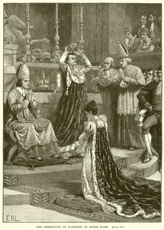 Le couronnement de Napoléon à Notre-Dame - English School
