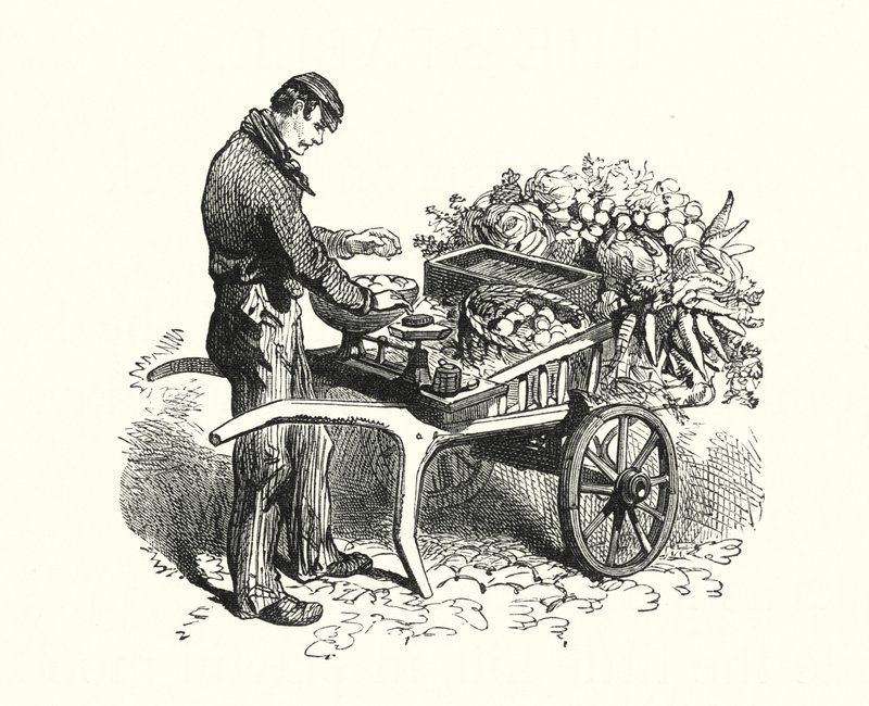 Le costermonger - English School