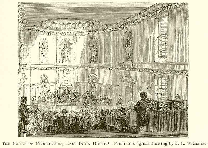 Le tribunal des propriétaires, East India House - English School